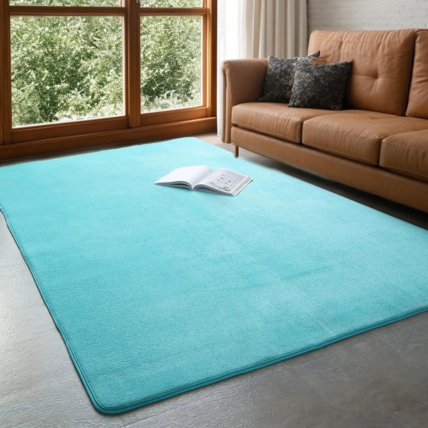 Perfecsy VIKAMA Coral rugs, non-slip low ammunition bedroom living room floor heating in children's room dorm, home decor, el