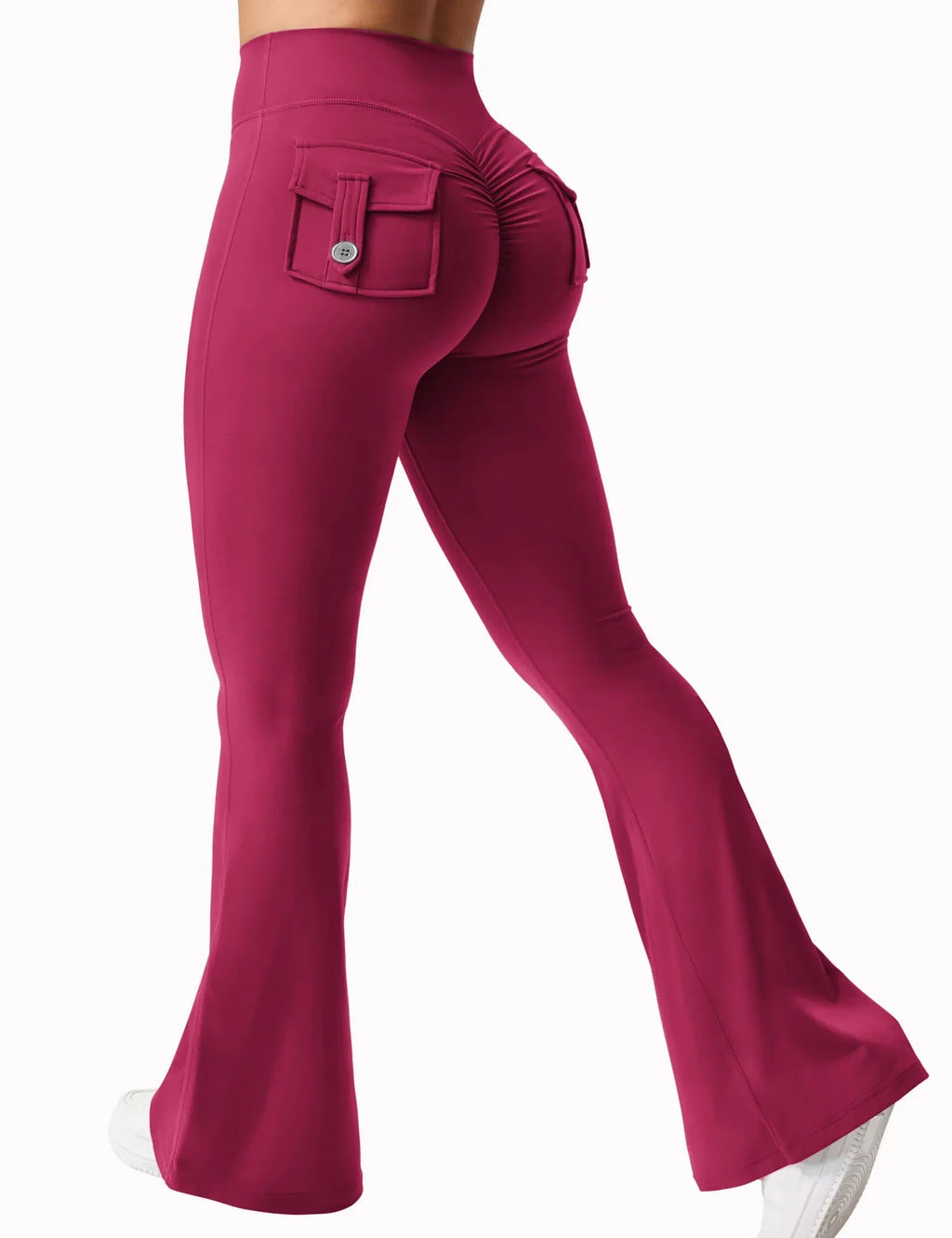 MyClosetAid Wide Leg High Stretch Yoga Leggings — flat-lay composition