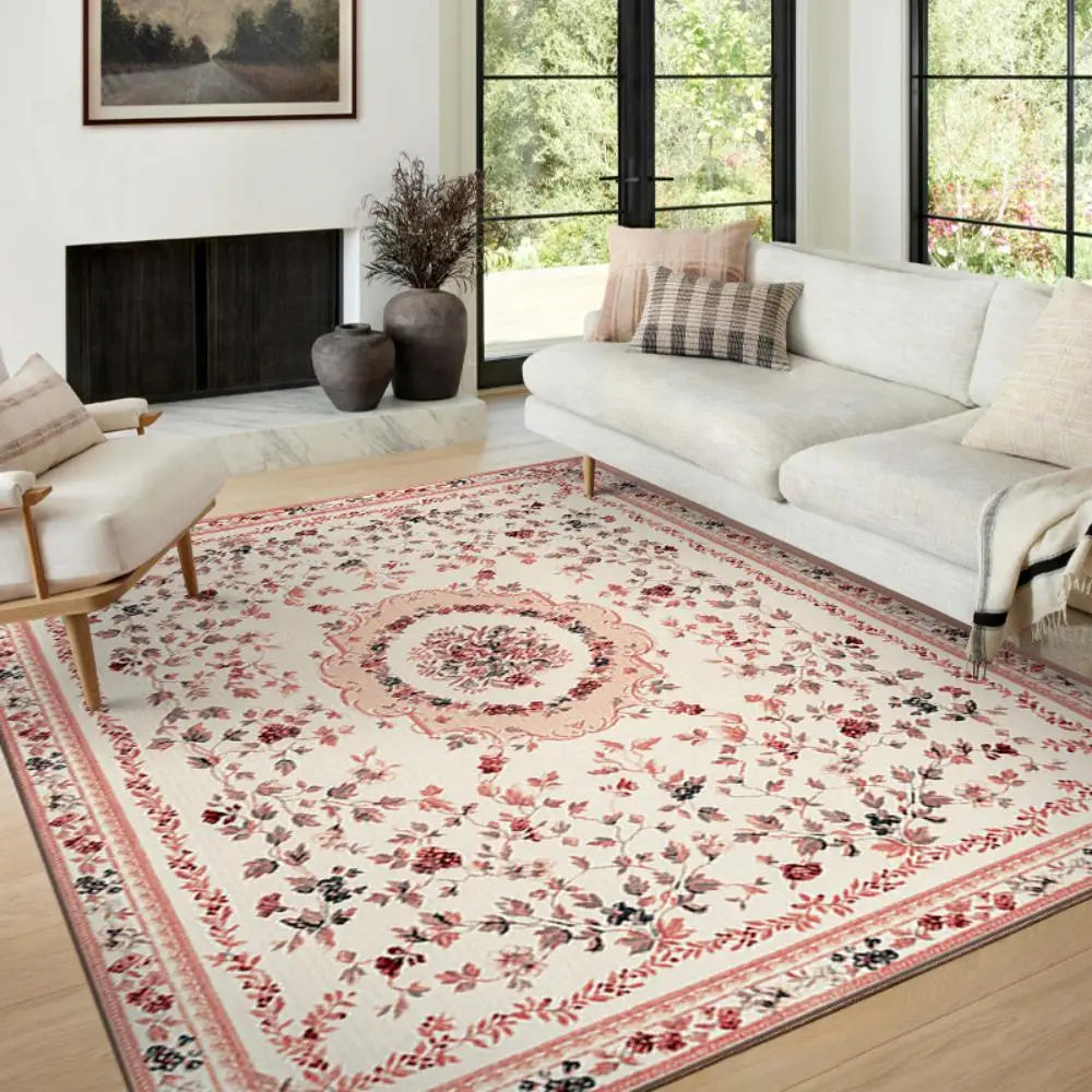 Perfecsy VIKAMA Boho Luxury Carpet Crystal Velvet Bedroom Living Room Mat Home Decor Vintage Exotic Modern Minimalist Large A
