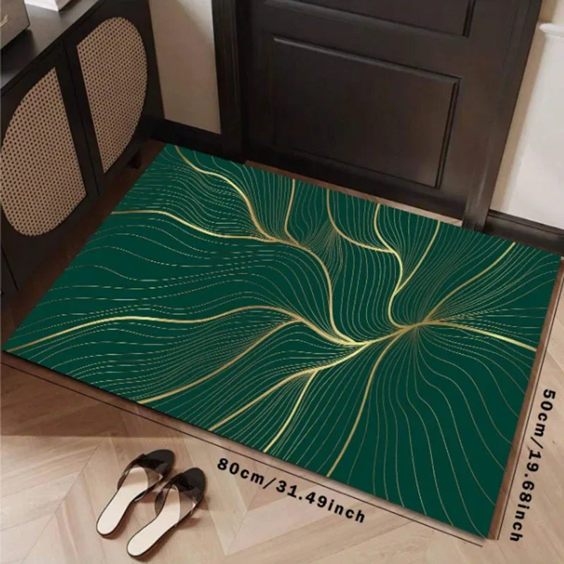 Perfecsy VIKAMA Minimalist Line Rug, Entrance Hallway Doormat, Kitchen And Bathroom Door Mat Stain-Resistant And Easy-Clean H