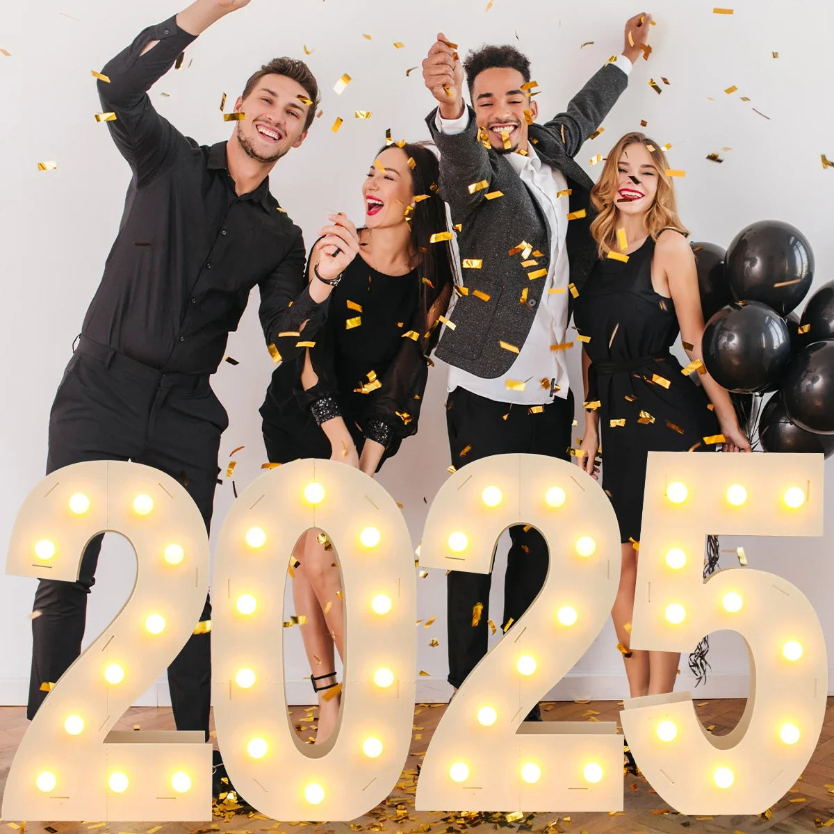 91.5CM Giant Number Led Light Frame 1st Birthday Party Decor Kids Wedding 30th 50th 60th Birthday Party Supplies Baby Shower