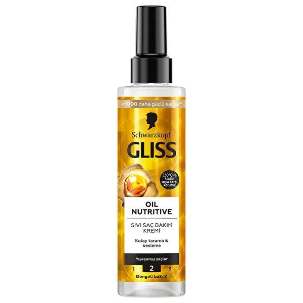 Gliss Oil Nutritive Hair Care Serum - Nourishes, Protects, and Smoothes Damaged Hair | Omega 9 & Marula Oil