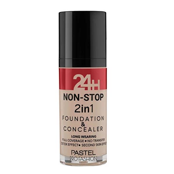 Pastel Profashion 2-in-1 Liquid Foundation and Concealer - Cruelty-Free, Vegan, Long-Lasting Makeup