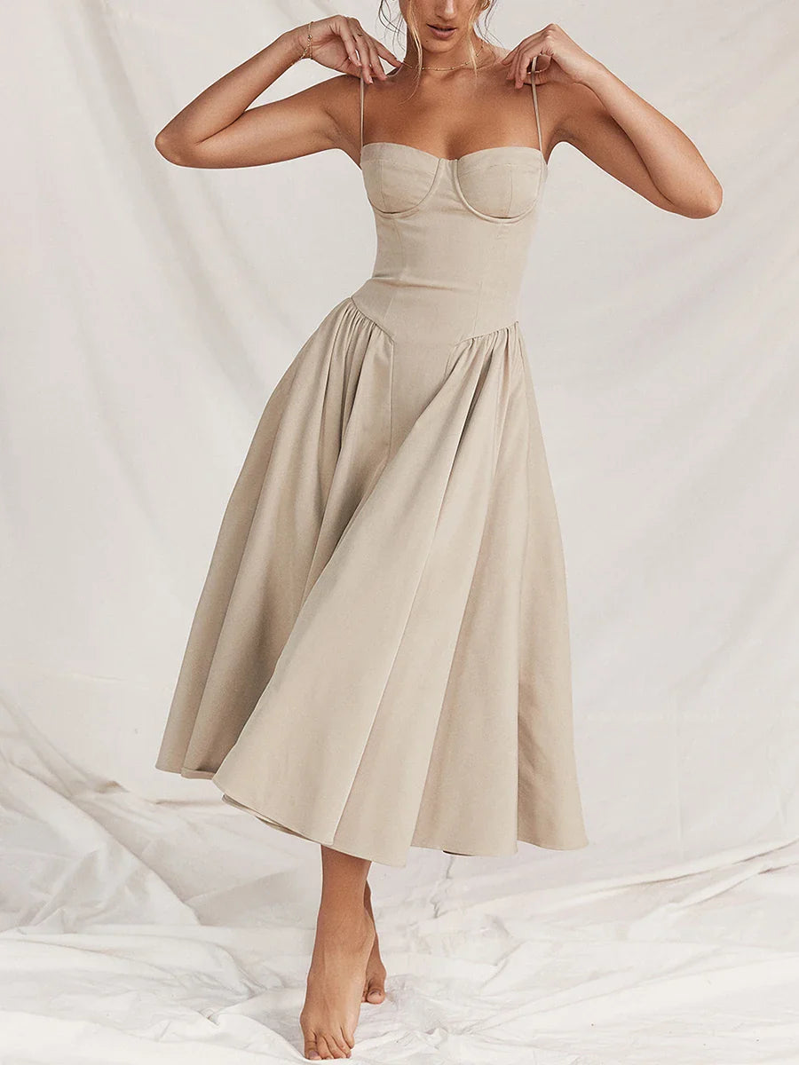 Envy NYC Envy NYC Adelina MIDI Dress — lifestyle worn / used context