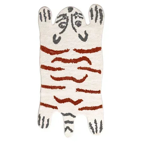 Perfecsy VIKAMA Cartoon Leopard Carpet For Cooling And Warmth, Home Decoration, Bedroom Plush Floor Mat, Living Room Rest Are