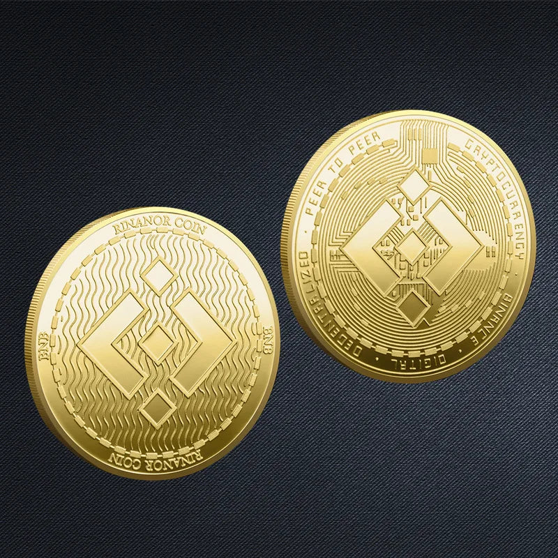 Bitcoin BTC ETH ADA XLM SHIB DOGE XRP SOL DOT LINK LTC UNI Coin Physical Metal Crypto Currency Coin Collection with Plastic Case