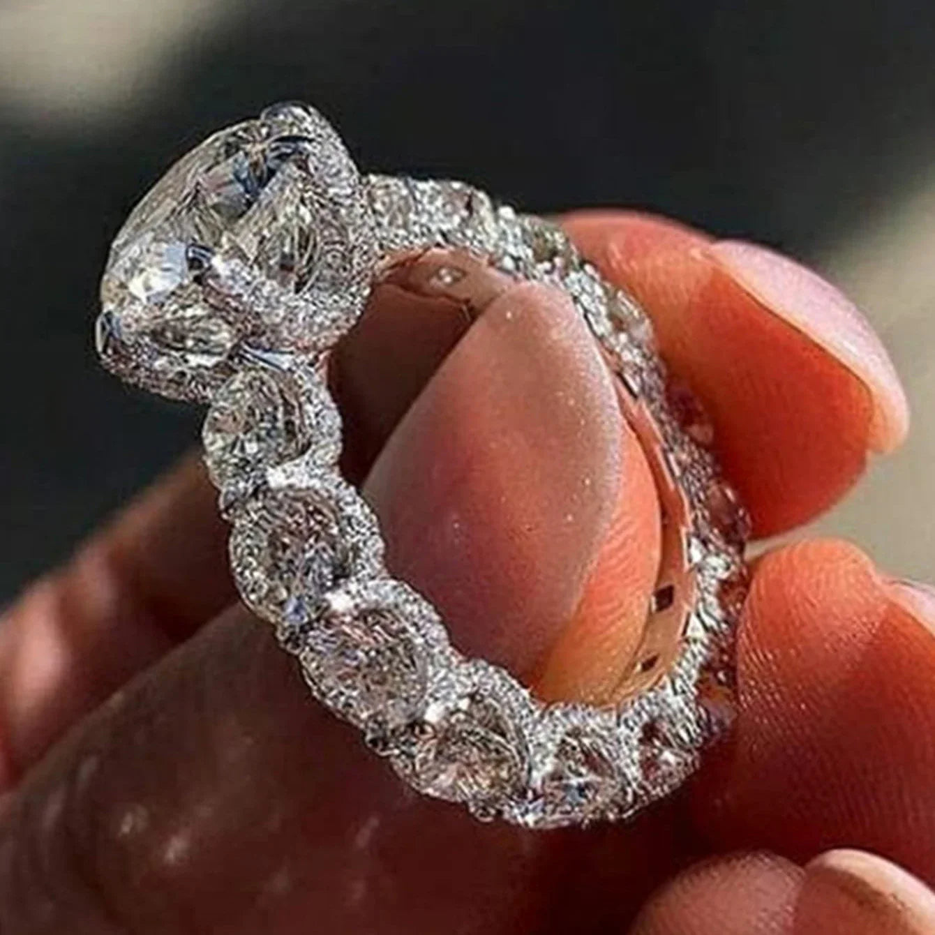 MyClosetAid Silver Designer Ring for Women — main product shot