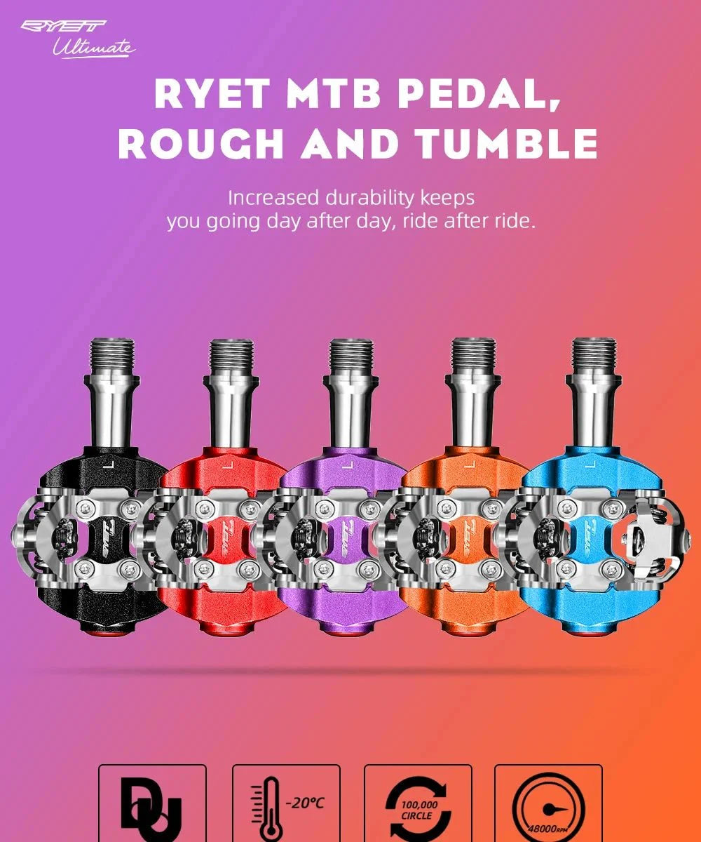 RYET MTB Clipless Pedals: Ultimate grip and control for your mountain biking adventures! 🚵🏼‍♂️