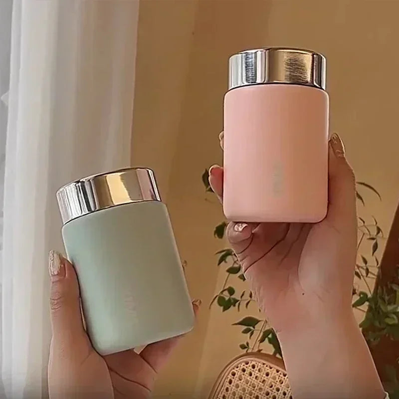 230ml Mini Stainless Steel 316 Thermos Mug Fashion Portable Pocket Vacuum Flask Coffee Tea Thermal Water Bottle Tumbler — view 2