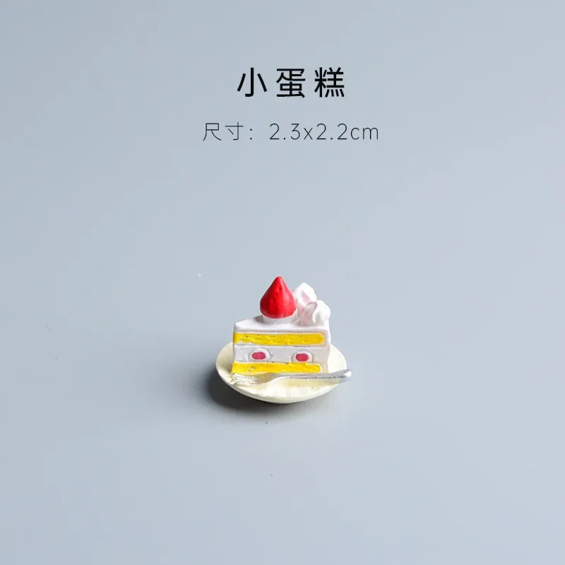 Perfecsy ZAKKA Miniatures Study Bookcase Home Decor Cute Cartoon Cat Retro Desk Gramophone Ornament Crafts Dollhouse Accessor