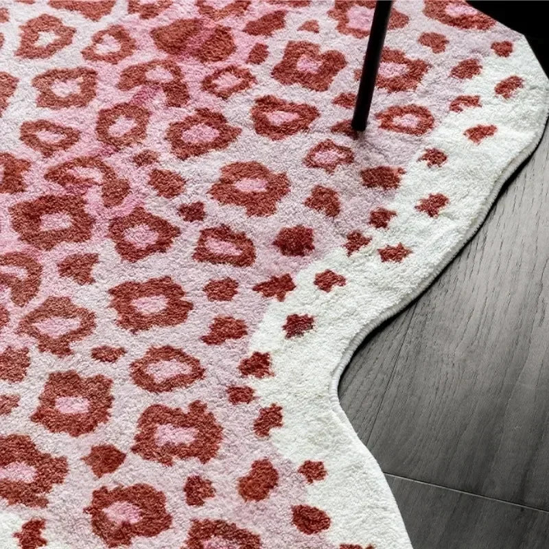 Perfecsy VIKAMA Cartoon Leopard Carpet For Cooling And Warmth, Home Decoration, Bedroom Plush Floor Mat, Living Room Rest Are