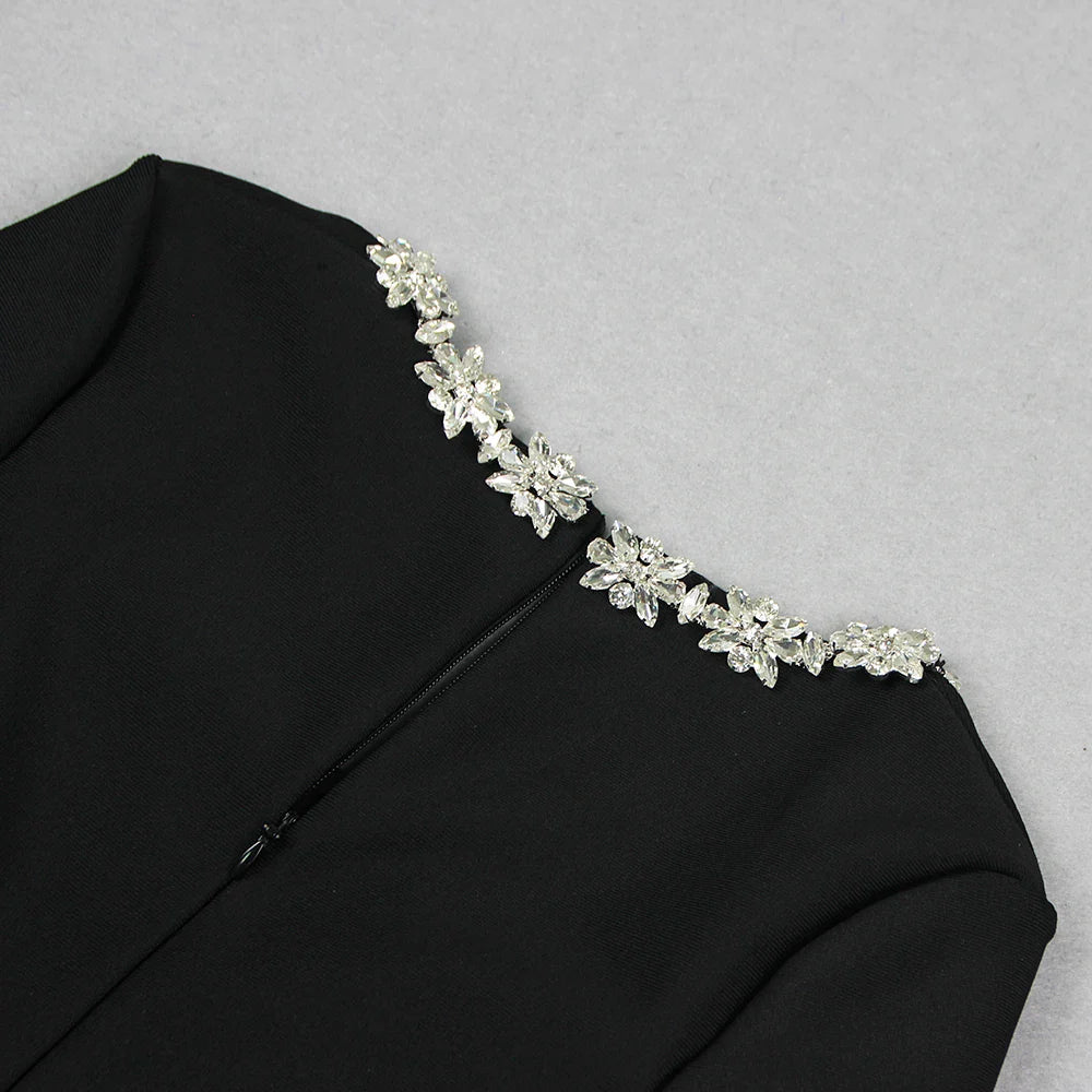 Envy NYC Envy NYC Women's Black Bandage Jumpsuit — detail shot 6