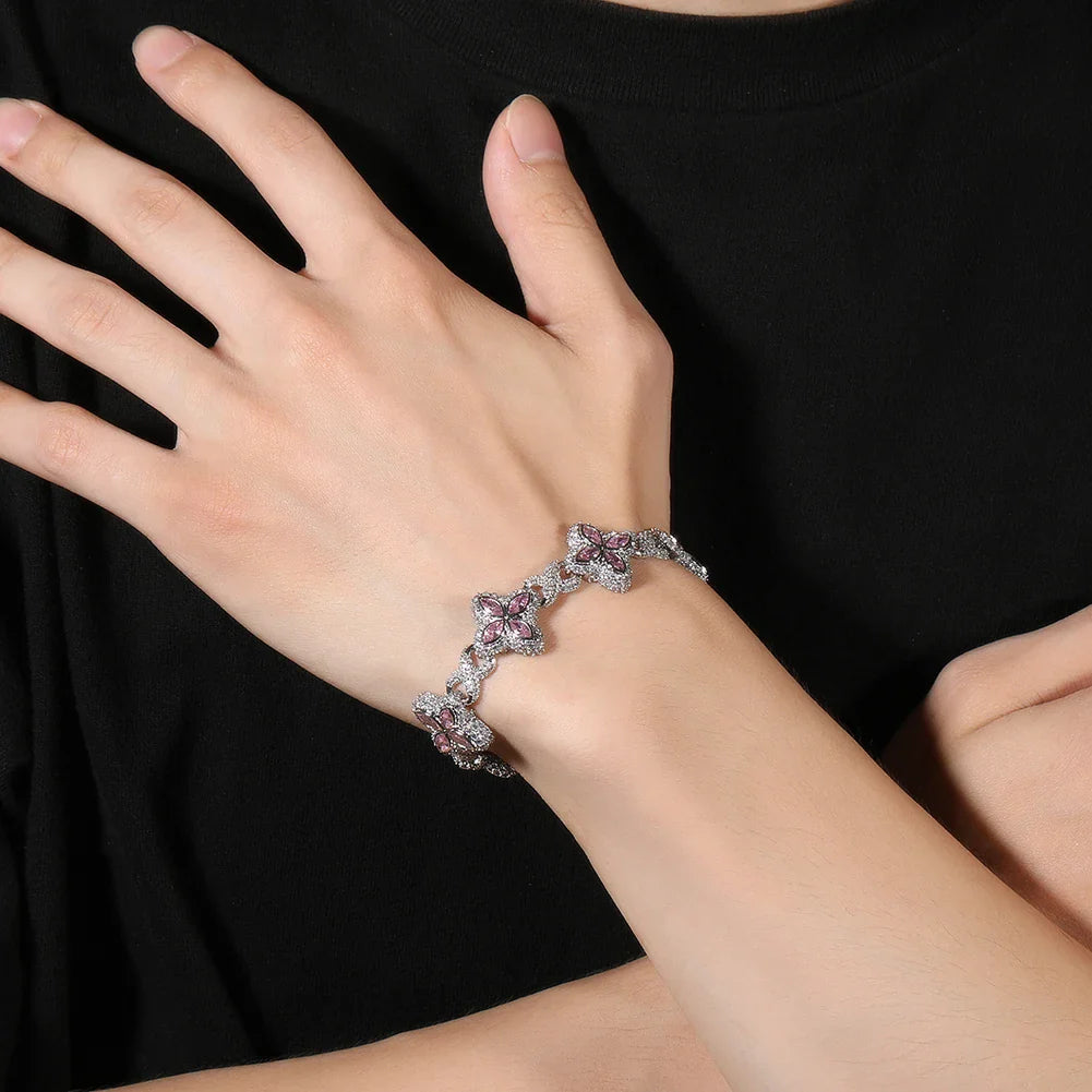 MyClosetAid Iced clover Bracelet — alternative angle