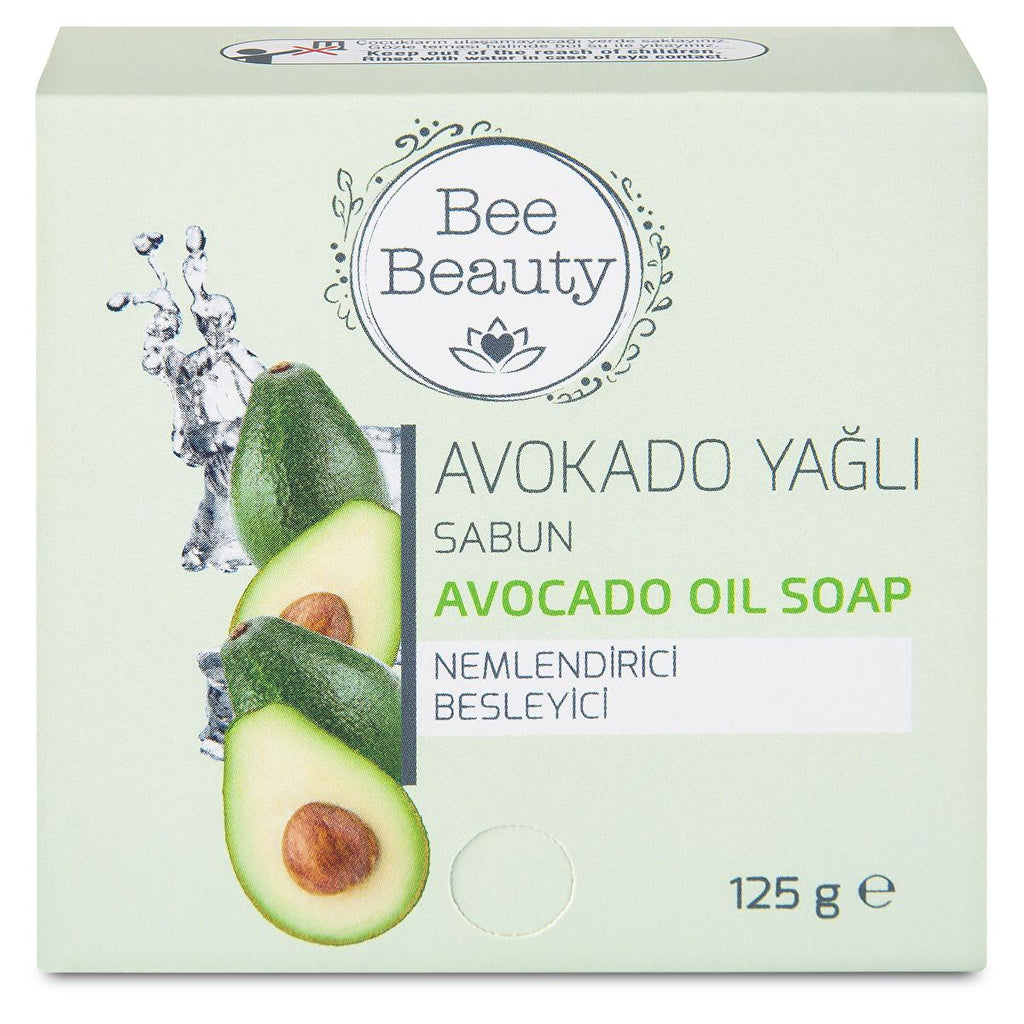 Bee Beauty Avocado Oil Soap Bar - Moisturizing, Gentle Cleansing for Dry Skin - Natural Skincare Soap
