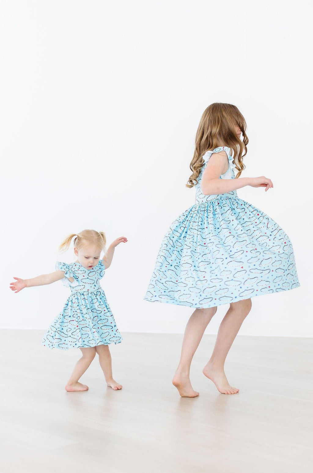 Mila & Rose ® SALE Miss Americana (Mila's Version) Flutter Sleeve Twirl Dress — lifestyle context