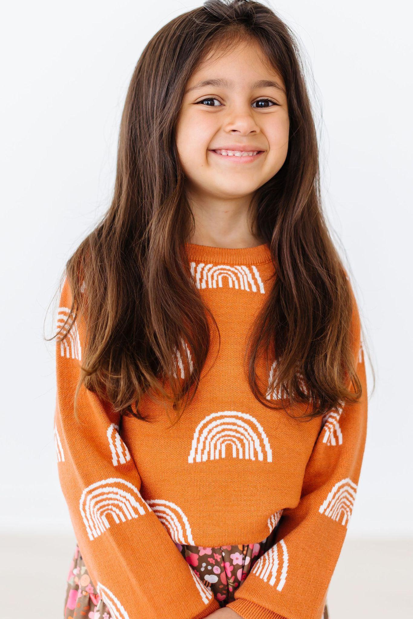 SALE Rainbows in Fall Sweater