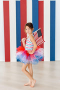 Mila & Rose ® SALE Red, White & Cute Tank Tutu Leotard — main product shot