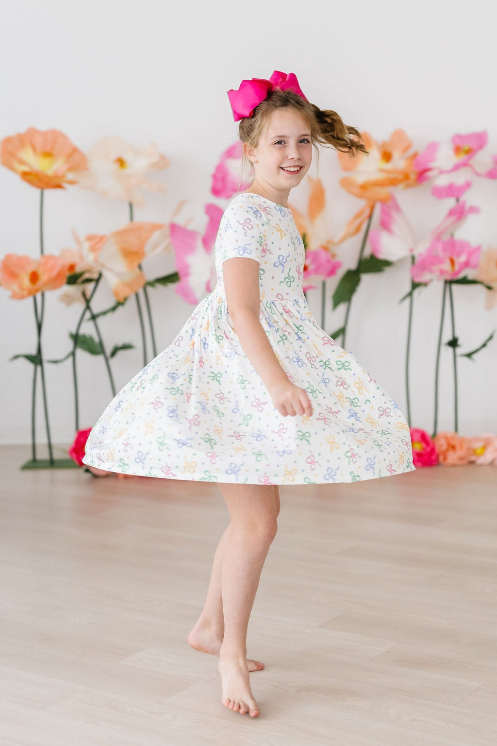 Mila & Rose ® SALE Tied in Love S/S Pocket Twirl Dress — back view