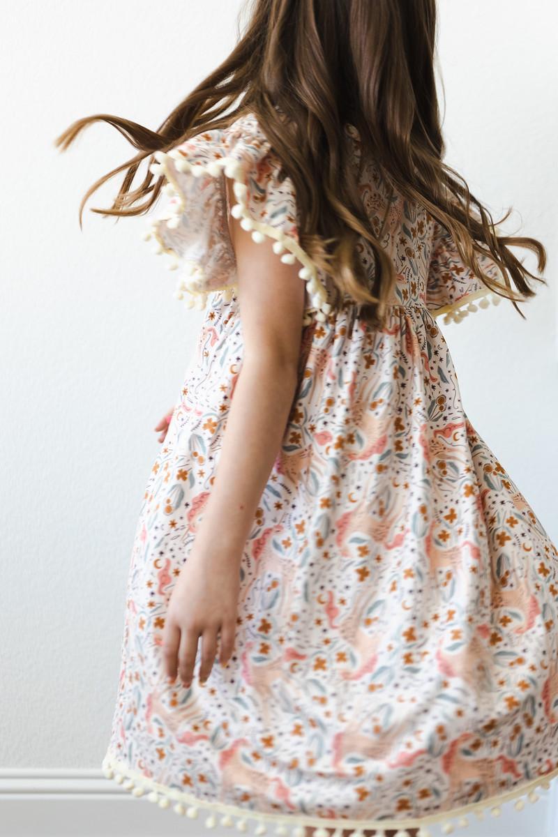 Mila & Rose ® Unicorn Soiree Pom Pom Dress — alternative angle