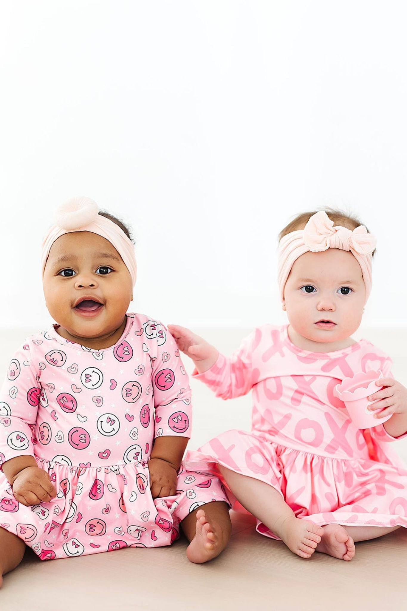 Mila & Rose ® SALE You Make Me Happy 3/4 Sleeve Twirl Bodysuit — detail close-up