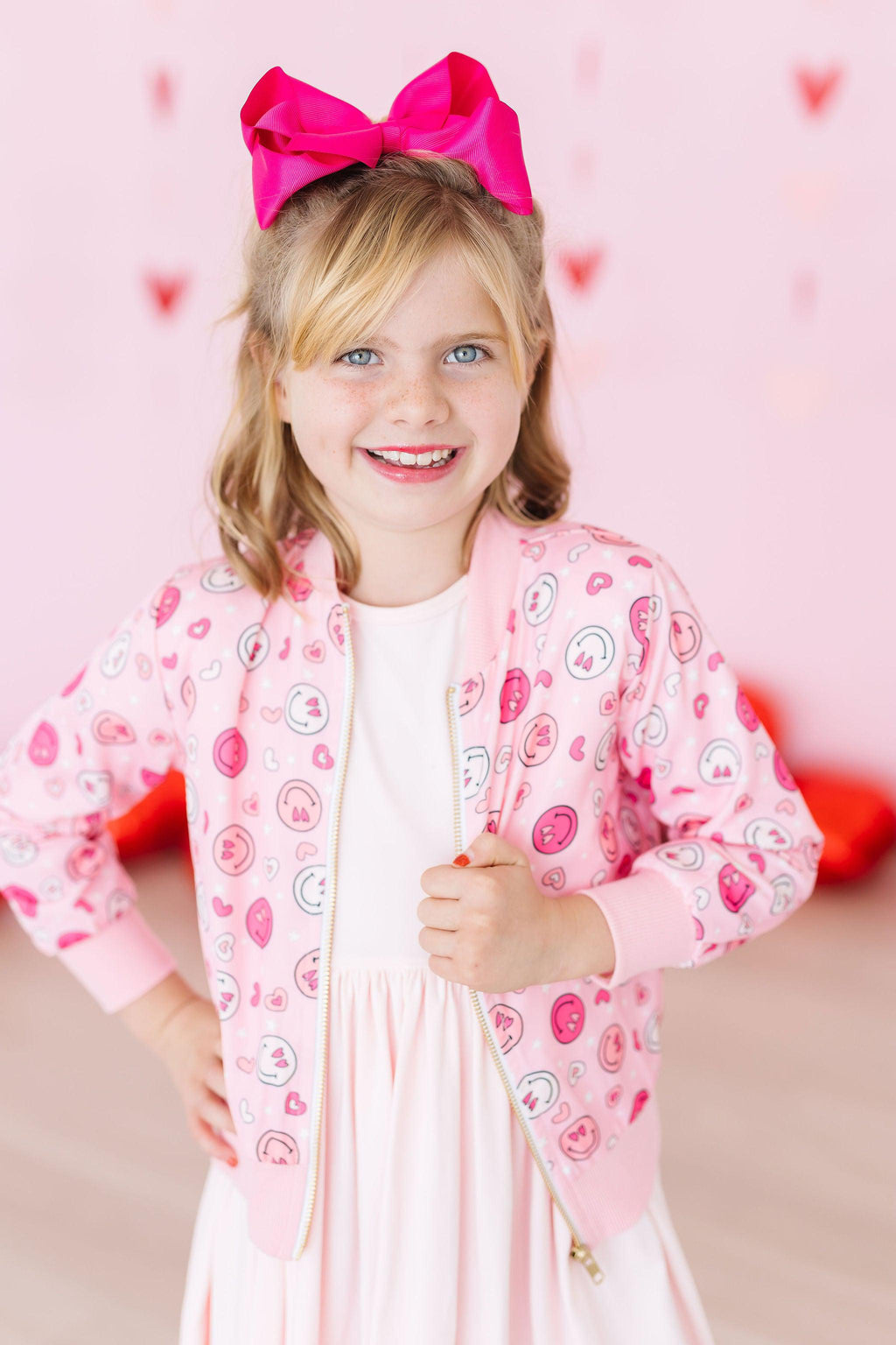 Mila & Rose ® SALE You Make Me Happy Satin Jacket — side view