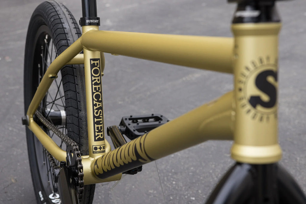Sunday 2025 Forecaster (FC) Broc Raiford Signature 21″ Complete BMX Bike - Matte Metallic Gold (LHD)