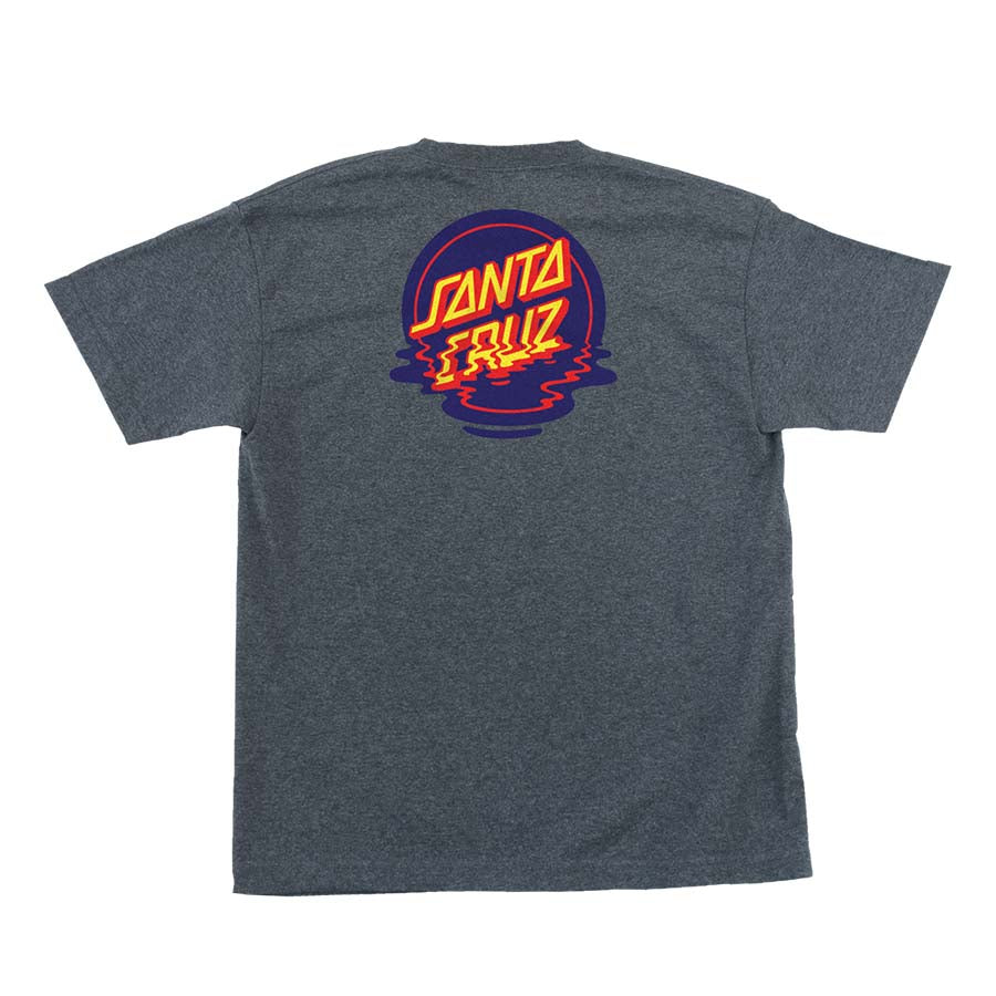 Santa Cruz Dot Reflection Short Sleeve Mens T-Shirt - Black by Skates USA