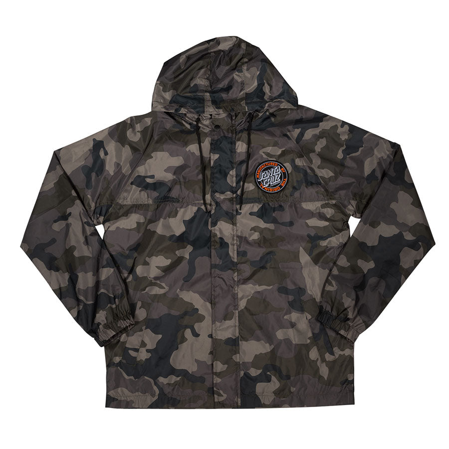 Santa Cruz Seeker Hooded Windbreaker Mens Jacket - Camo by Skates USA