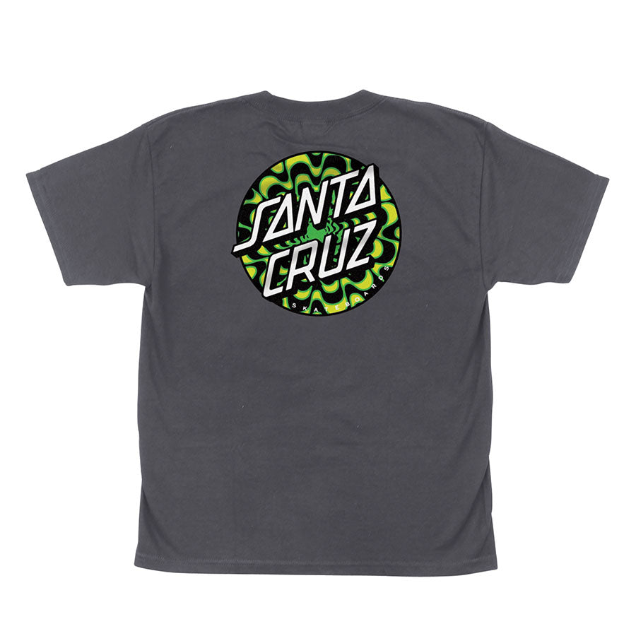Santa Cruz Kaleidot Short Sleeve Youth T-Shirt - Charcoal by Skates USA