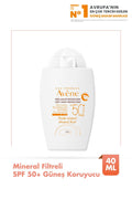 Avene Mineral Sunscreen SPF 50+ - Lightweight, Non-Greasy Protection for Sensitive Skin