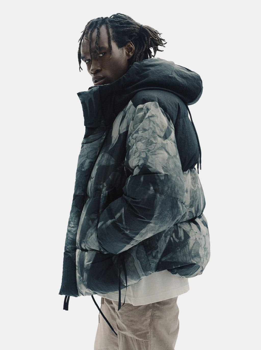 Holden Outerwear Fowler Down Parka - Olive Rock Tie — lifestyle context