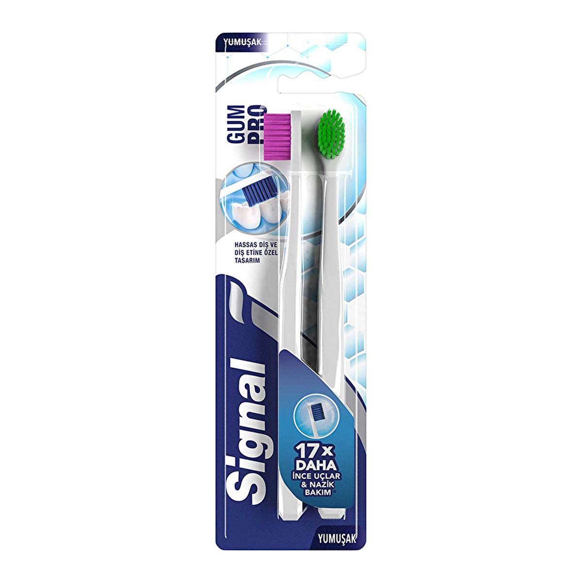 Signal Soft Bristle Manual Toothbrush - Gentle Oral Care, Ergonomic Design for Effective Teeth Cleaning
