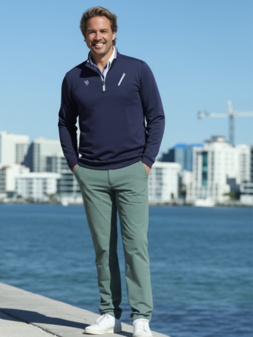 White Water Life Seaport Pants — construction detail