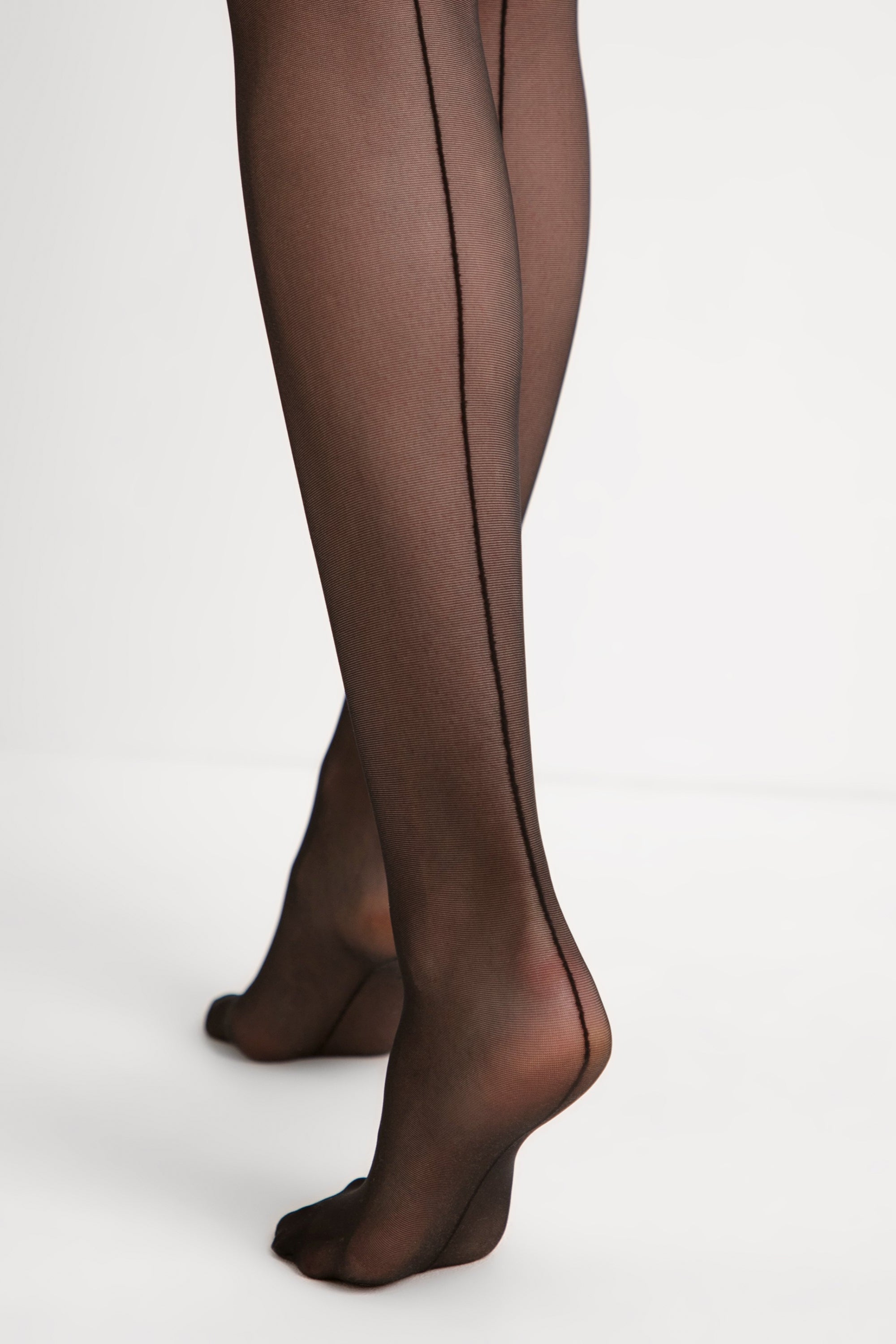 TheRanok.com Fantasy Stockings Conte Sense - Silicone Lace Top with Back Seam Imitation — side view