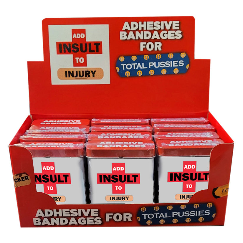 Love Spark Cove | Intimate Apparel, Pleasure Shop & Free Shipping Add Insult to Injury Bandaids Display of 12 — main product 