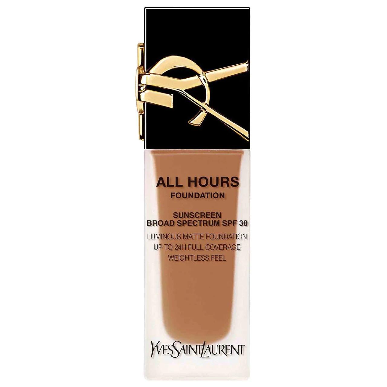 All Hours 24H Longwear Liquid Foundation with Hyaluronic Acid & SPF 30 - Matte Finish, Waterproof & Transfer Proof