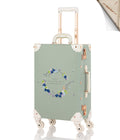 SarahFace Spinner Suitcase - Embroidery Green