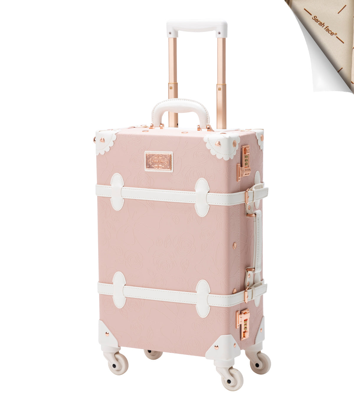 SarahFace Carry-on - Embossed Pink's