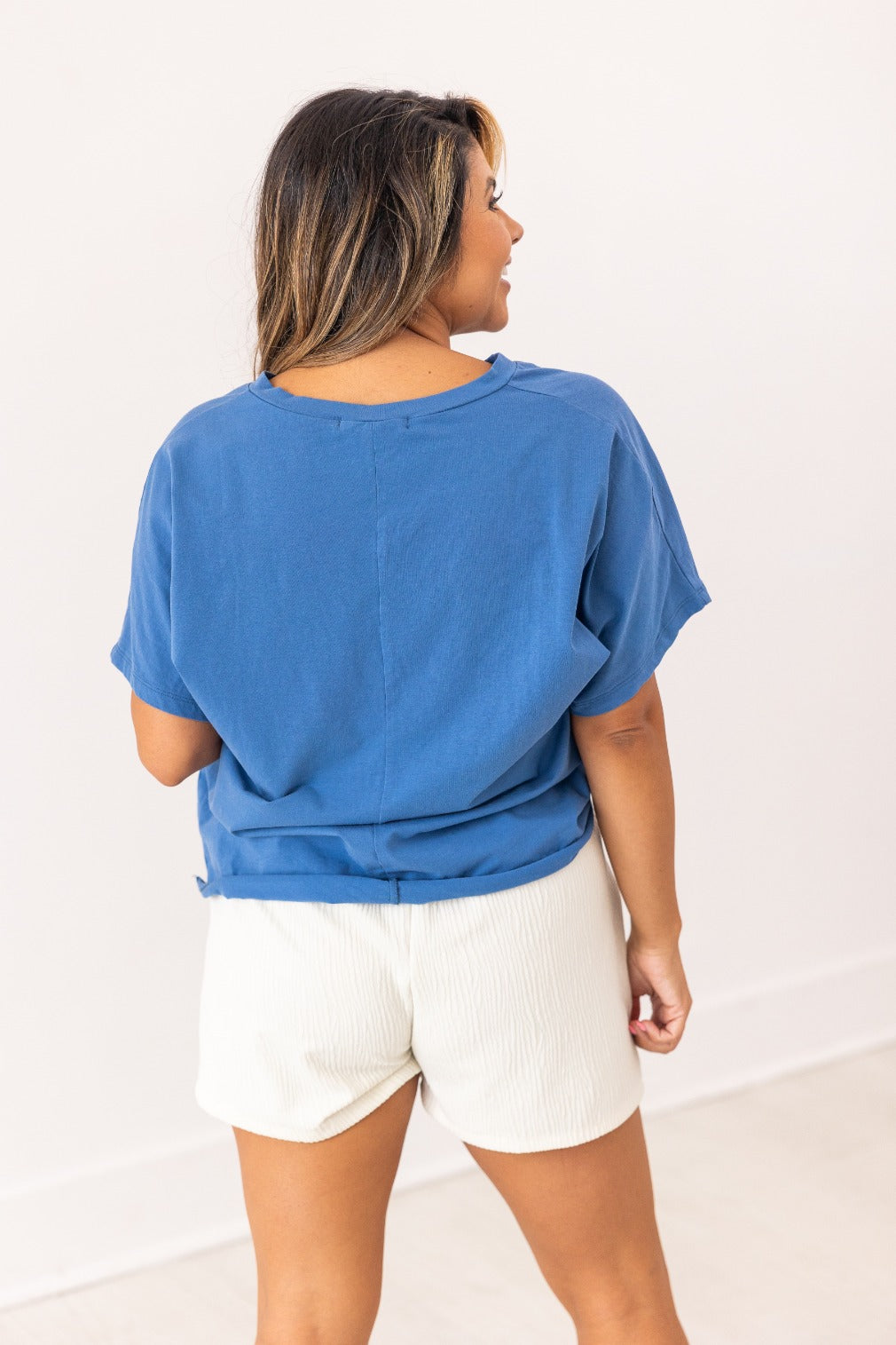 Grace+Emma USA Flag Glitter Stars Top — flat-lay composition