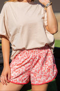 Grace+Emma Go-Getter Shorts, Pink Floral — main product shot