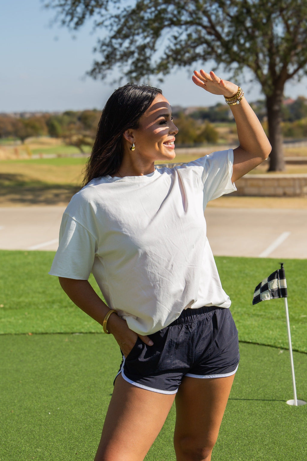 Grace+Emma Go-Getter Shorts, Black — lifestyle context