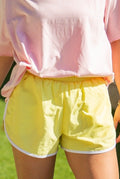 Grace+Emma Go-Getter Shorts, Baby Yellow — main product shot