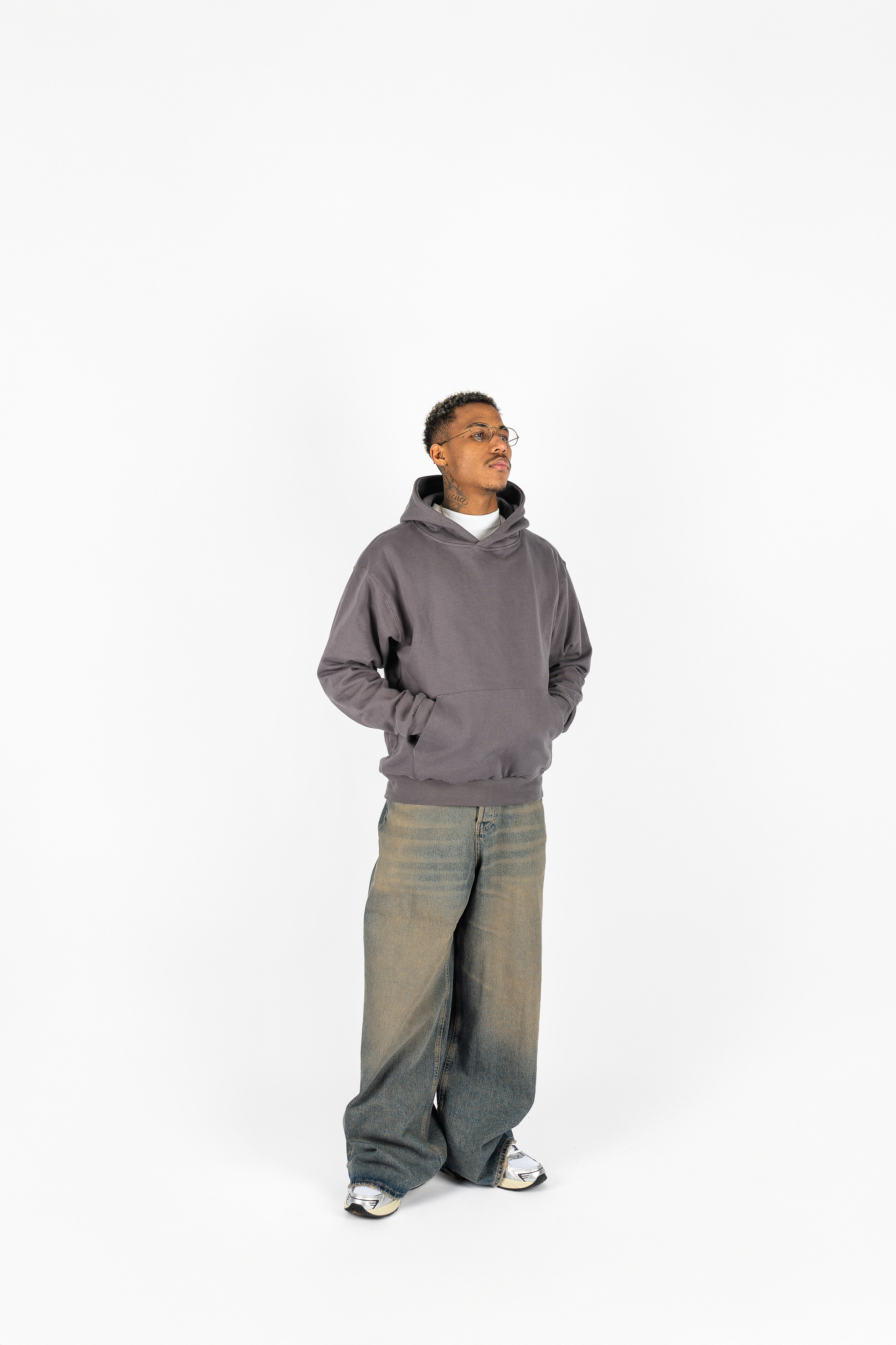 Superline Heavyweight Boyfriend Hoodie — comparison shot