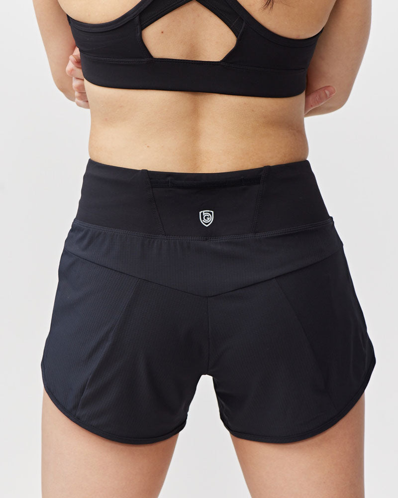 Goal Five Sheva Women's High Rise Running Shorts — side view