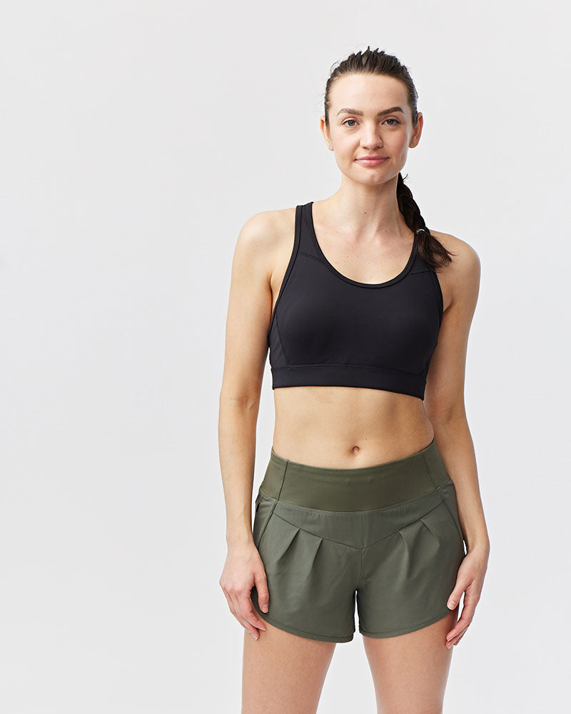 Goal Five Sheva Women's High Rise Running Shorts — color detail