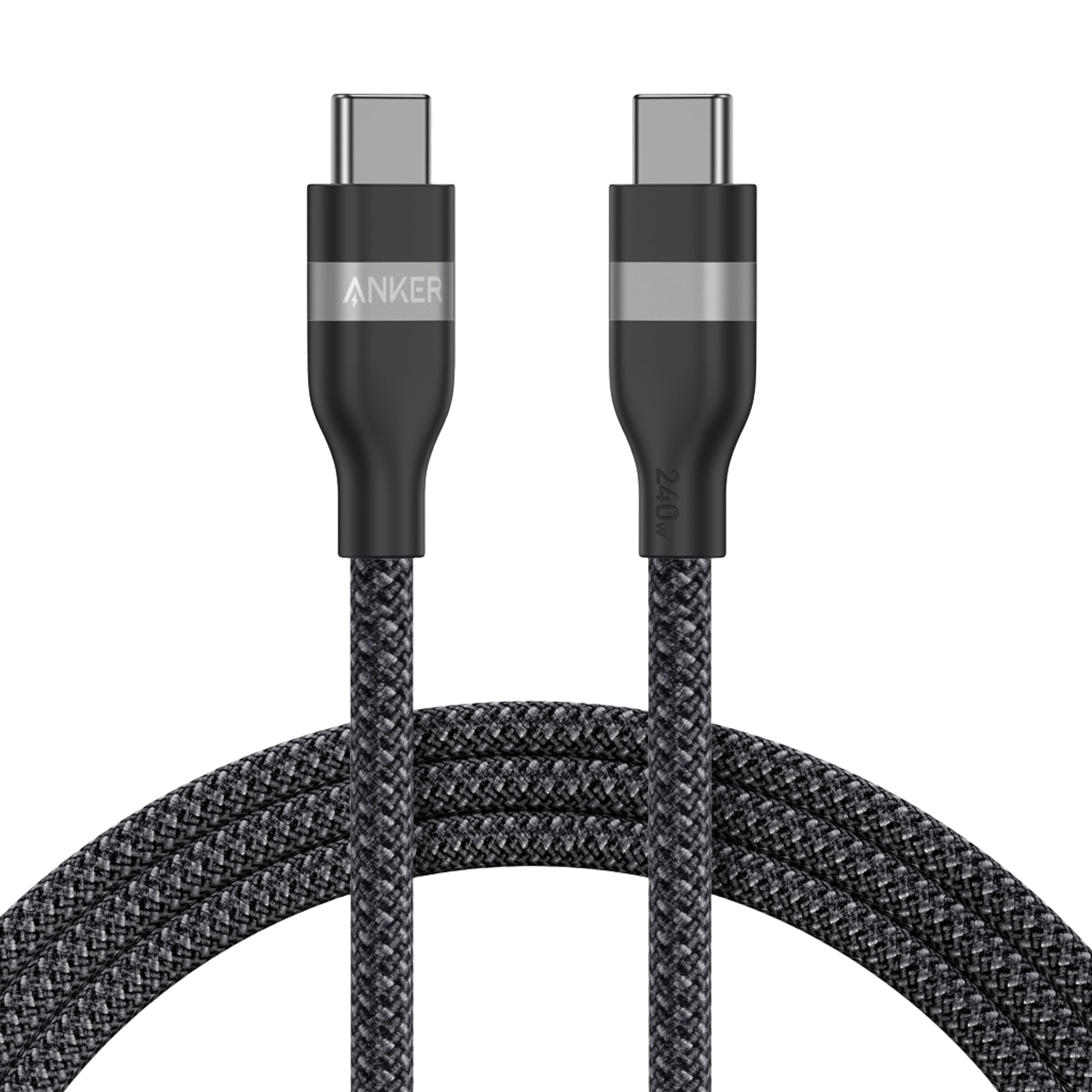 Anker USB-C to USB-C Cable (3 ft / 6 ft, 240W, Upcycled-Braided), view 13