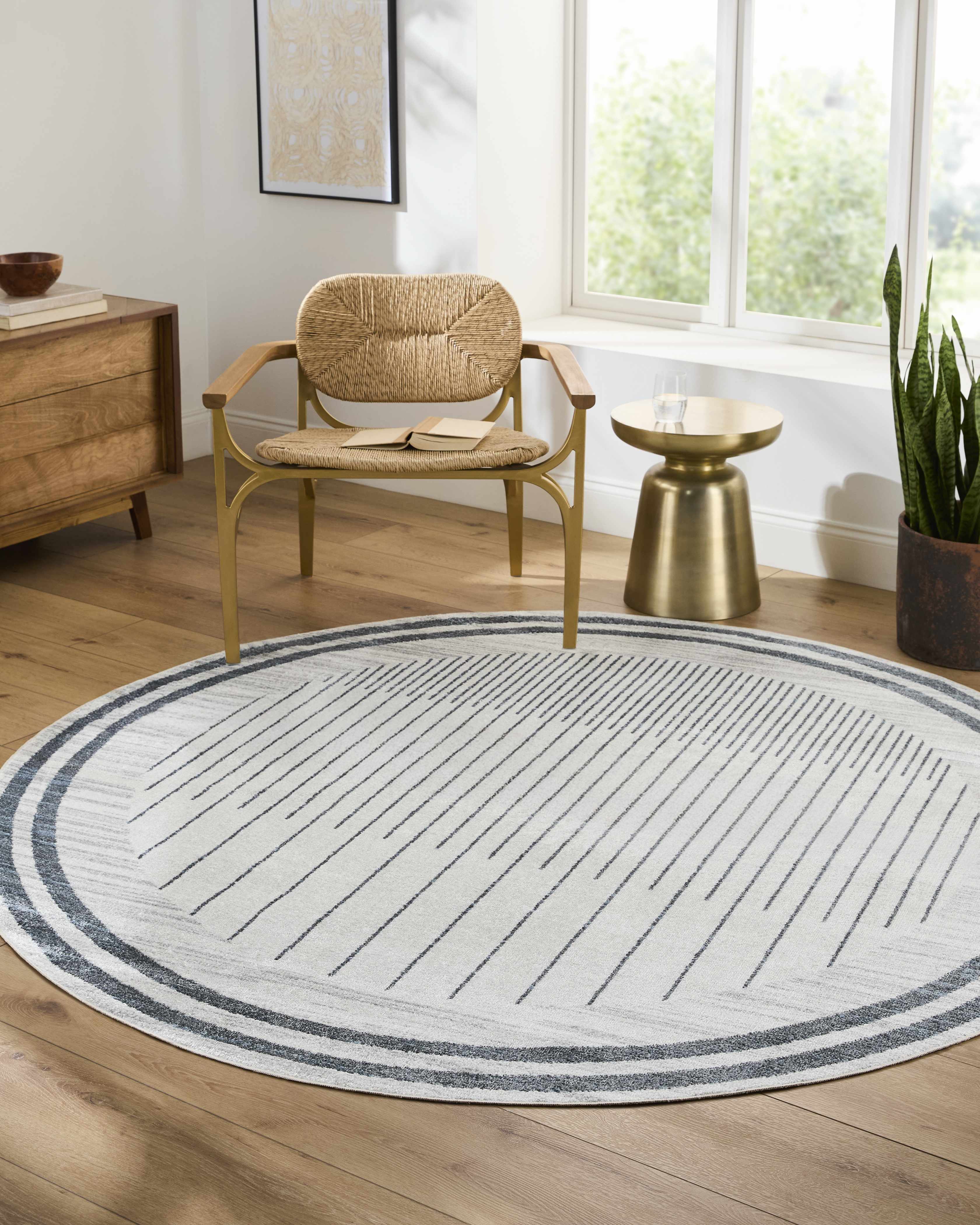 Thad Medium Gray Washable Area Rug – Boutique Rugs, view 22