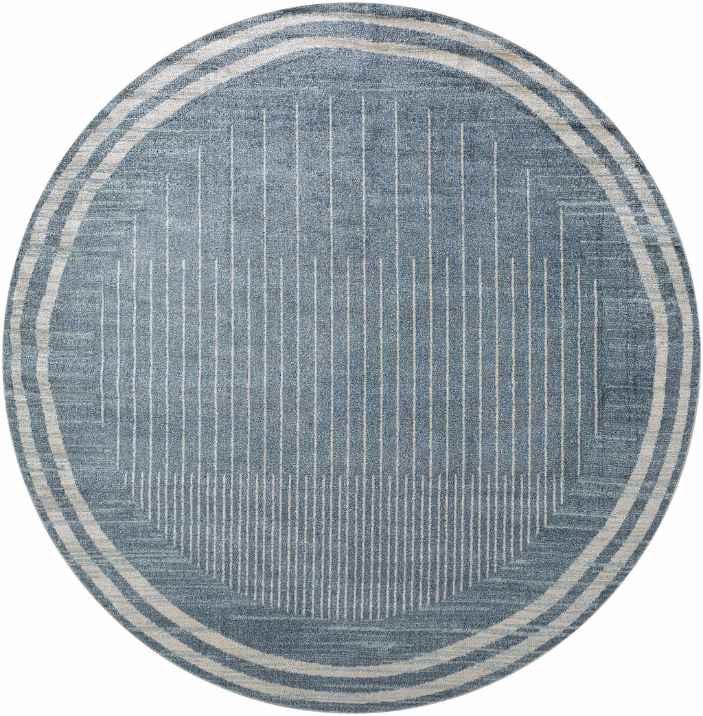 Thad Blue Washable Area Rug - Clearance – Boutique Rugs, view 4