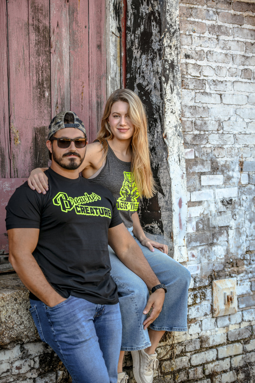 Black Tiger International Breacher Creature Tee Shirt — branding close-up