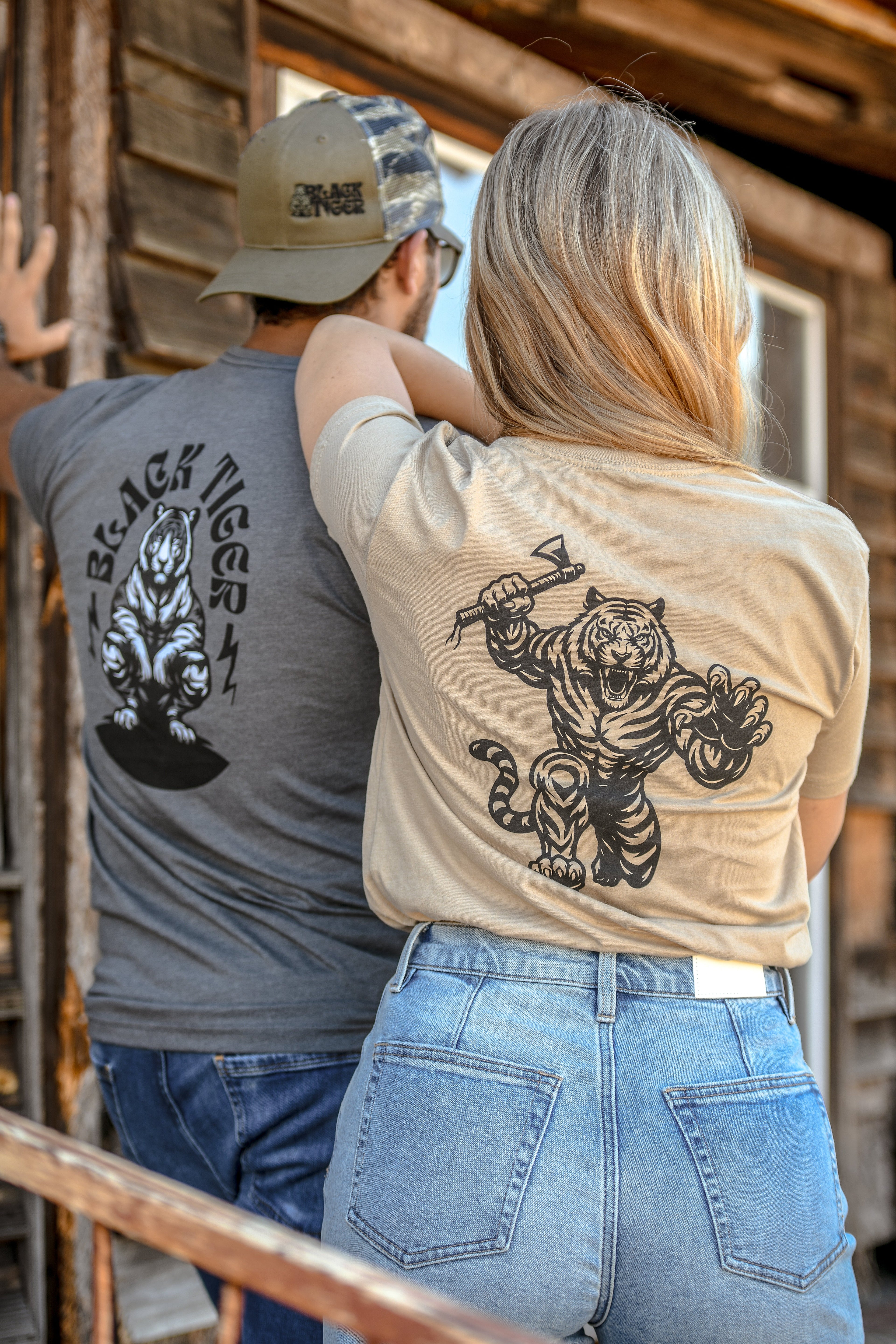 Black Tiger International Black Tiger Logo Tee Shirt — size reference
